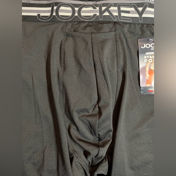 3 Jockey Breathable Mesh Quad Short Brief XXL Black 11” Inseam Stability Pouch - Picture 3 of 11
